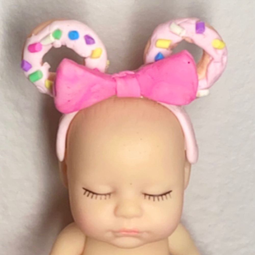 Minnie Mouse Ears shaped like donut (new)